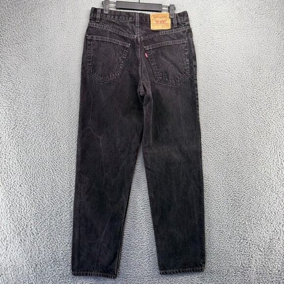 Vintage Levi's Jeans Men's 32x32 Fits 30x32 Black Relaxed Straight Faded Red Tab - Picture 7 of 11